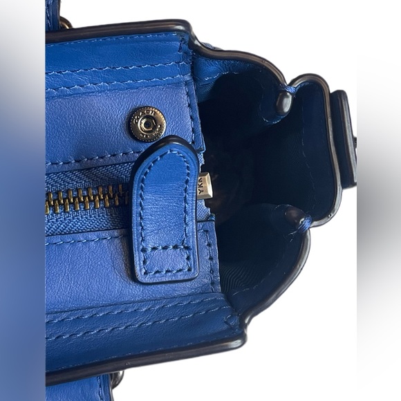 Coach swagger 21 Azure blue crossbody/shoulder leather bag - Picture 11 of 17